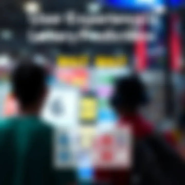 Infographic illustrating user experiences with lottery predictions