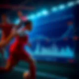 Visual representation of sports betting analytics