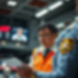 Analyzing Betting Regulations Law enforcement officer analyzing betting regulations