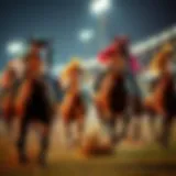 The Thrill of Horse Racing A dynamic horse racing scene showcasing speed and excitement
