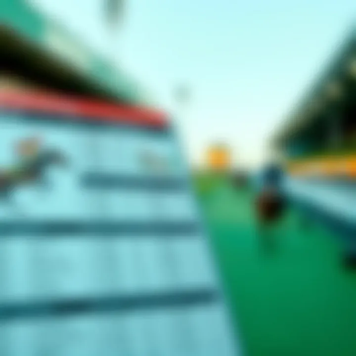 Diverse Betting Options in Today's Race Card Modern race card showcasing diverse betting options
