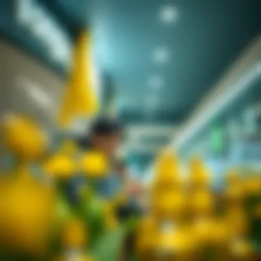 Visuals of customer experiences at Nonghyup headquarters