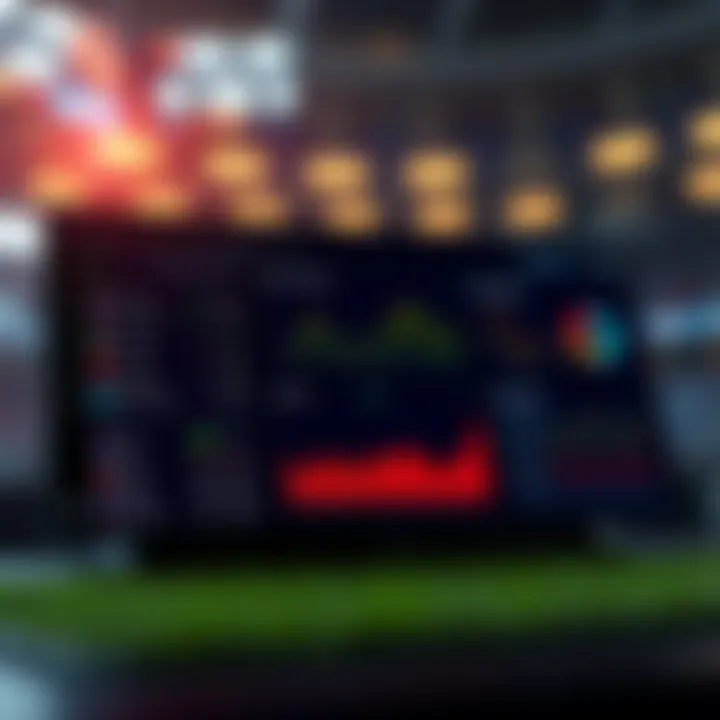 Data analytics dashboard showcasing r-value applications in betting