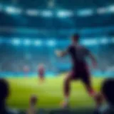 Live football match broadcast on a digital platform