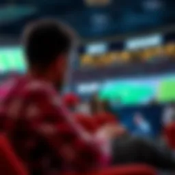 A person enjoying a live sports event on a laptop.