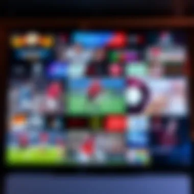 A collage of popular sports streaming platforms.