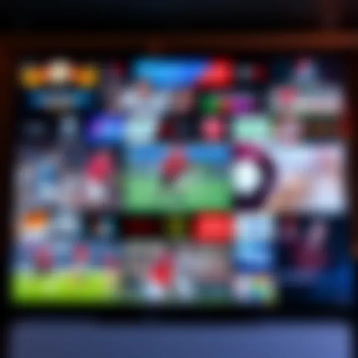 A collage of popular sports streaming platforms.