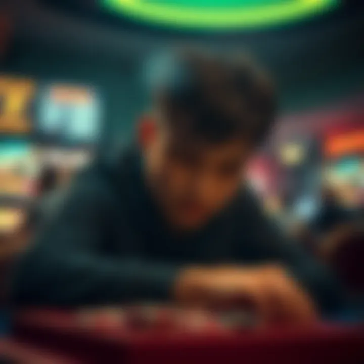 Artwork depicting the emotional turmoil caused by gambling