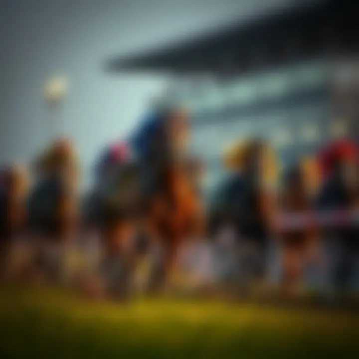 Thrill of Thoroughbred Racing Thoroughbred racing at a renowned track