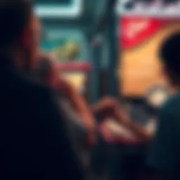 Illustration depicting the historical evolution of lottery systems.