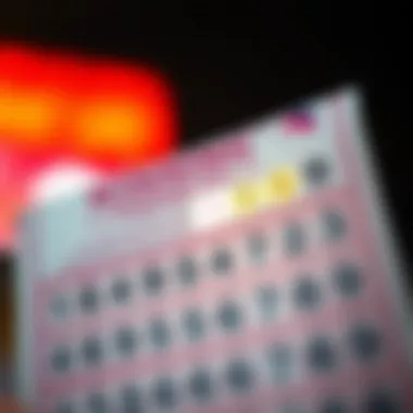 A vibrant lottery ticket with winning numbers highlighted