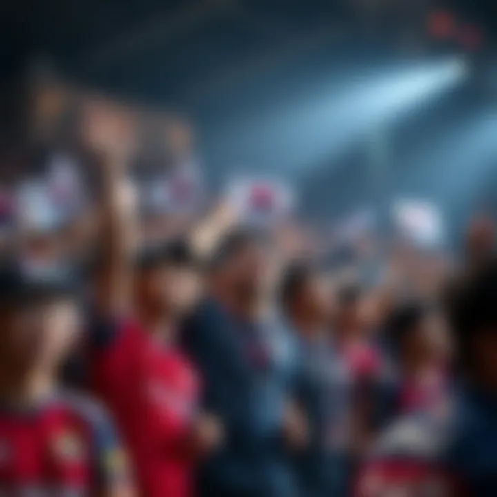 Fan cheering for the Korea national football team