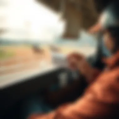 A dynamic depiction of a betting slip filled out at a racetrack