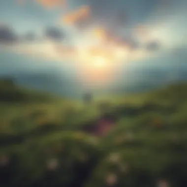 Life Transformation After Winning A serene landscape representing the changes in life after winning the lottery.