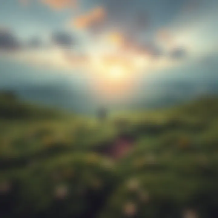 Life Transformation After Winning A serene landscape representing the changes in life after winning the lottery.