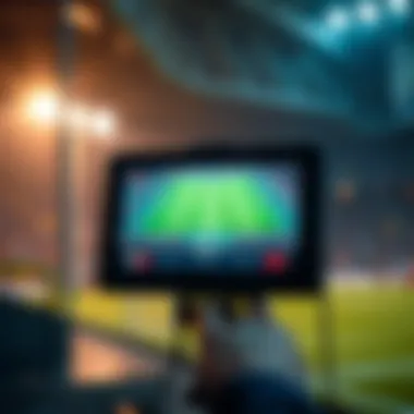 Live Football Streaming Screen displaying live football streaming on a device