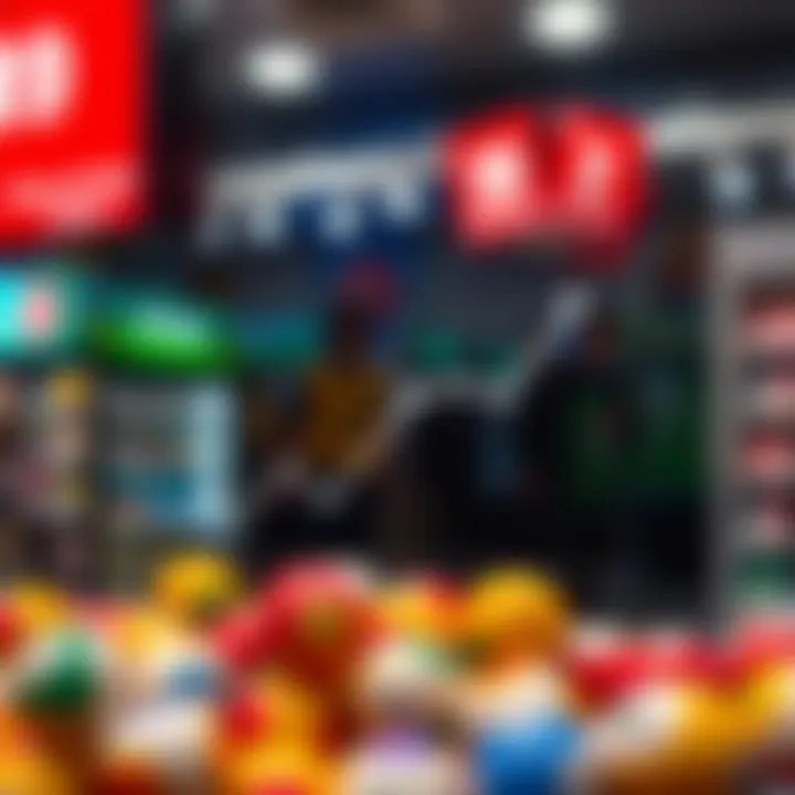 Graph depicting growth in lottery sales