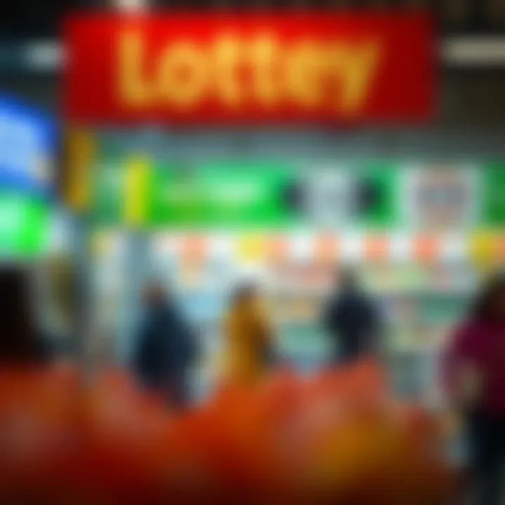 Social impact of lottery selling points