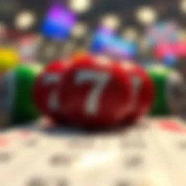 Illustration of a lottery ticket with winning symbols