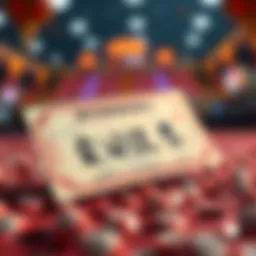 Winning lottery ticket illustrating success