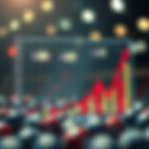 Graph showcasing lotto number trends