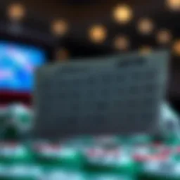 A captivating lottery ticket covered in winning symbols.