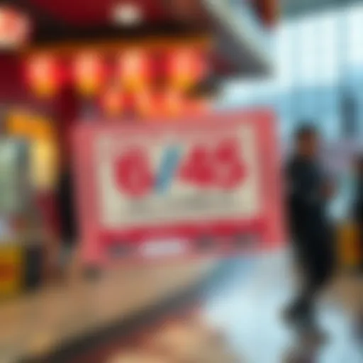 Visual representation of a lottery ticket design