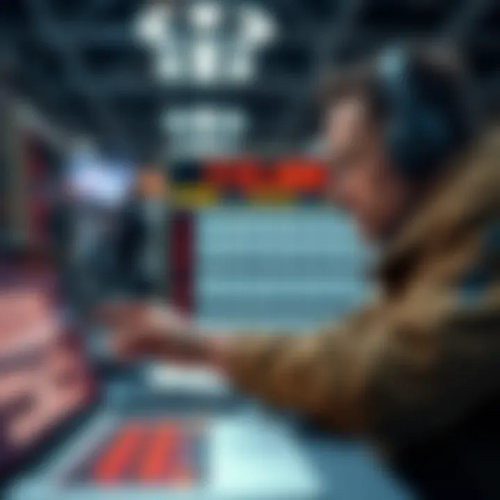 A user analyzing lottery numbers on a digital platform