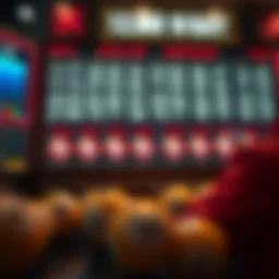 An analytical tool displaying lottery number patterns