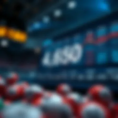 Data visualization on lotto number trends and probabilities