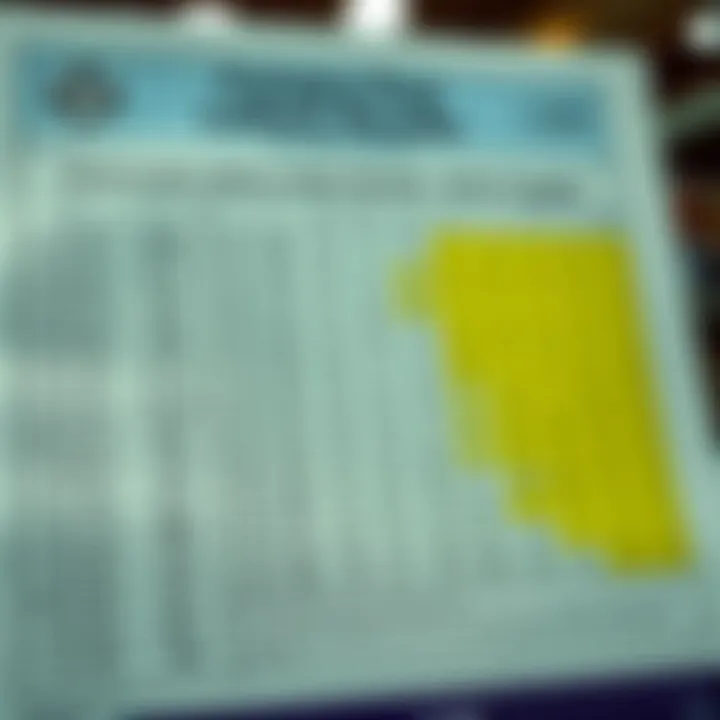 Chart comparing past lottery results