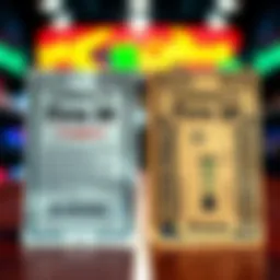 A visual representation of lottery tickets and sports betting tickets side by side.