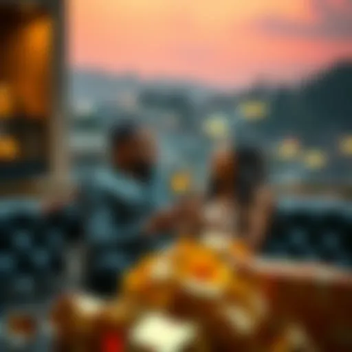 A luxurious lifestyle symbolizing newfound wealth