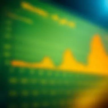 Graph showcasing winning number frequency