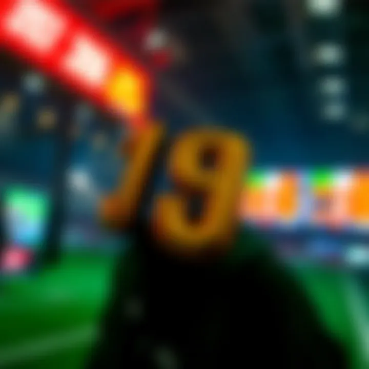 Visual representation of lucky numbers in betting