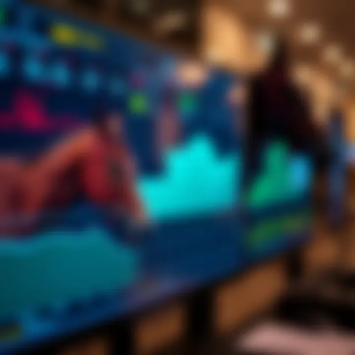 Analyzing performance data of racehorses on a digital screen
