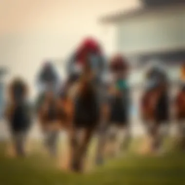 Dynamic Horse Racing Scene Dynamic horse racing scene