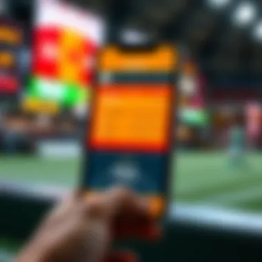 Real-time lottery results on a mobile device