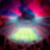 Electric Atmosphere in Soccer Stadiums A vibrant soccer stadium crowded with passionate fans cheering for their teams.