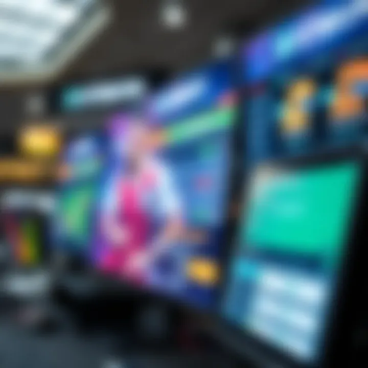 Various sports betting platforms and their interfaces