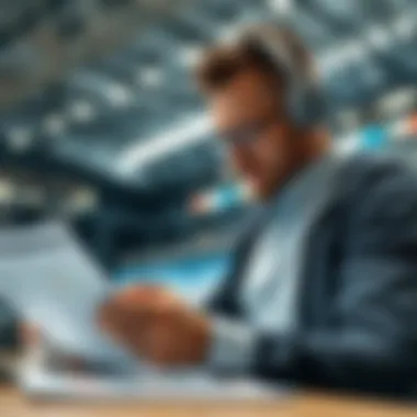 A sports bettor reviewing statistics and outcomes