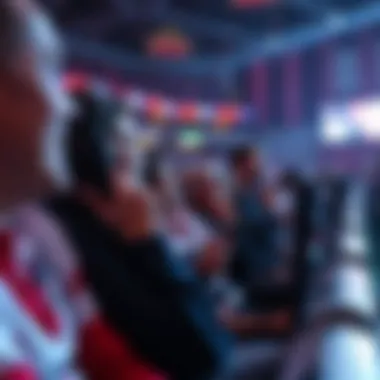 Live sports broadcast capturing audience engagement