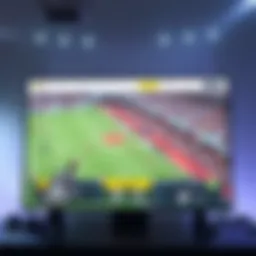 Live sports streaming interface