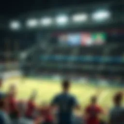 Illustration showing various sports events available on SportyV