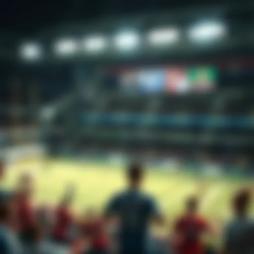 Illustration showing various sports events available on SportyV