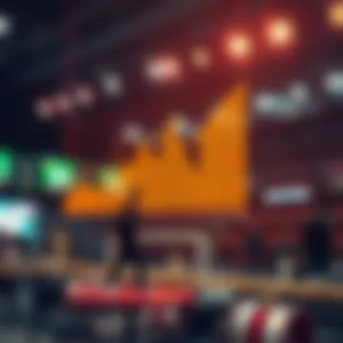 Visual representation of statistical analysis in lottery and sports betting