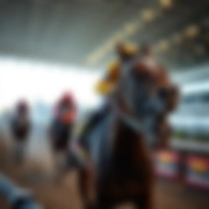 Visual representation of a strategic betting approach in horse racing.