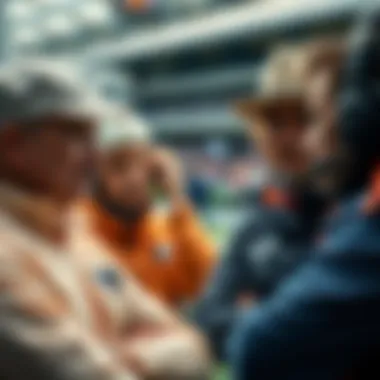 Strategic discussion between trainers