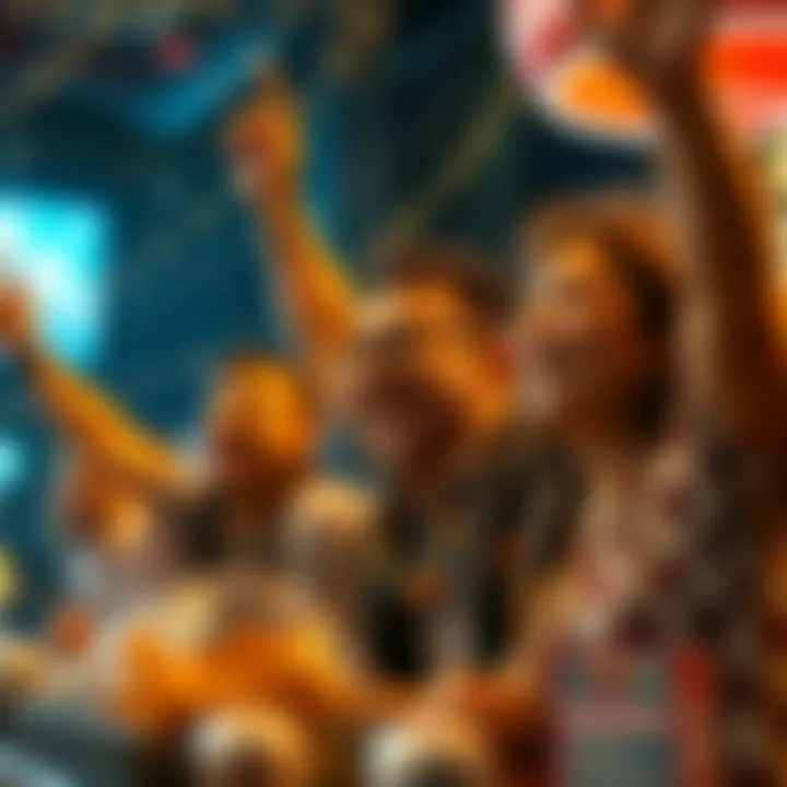 Celebrating Lottery Wins Successful lottery winners celebrating