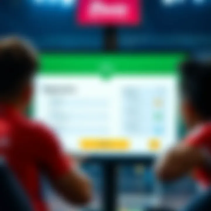 Visual representation of a user-friendly registration interface